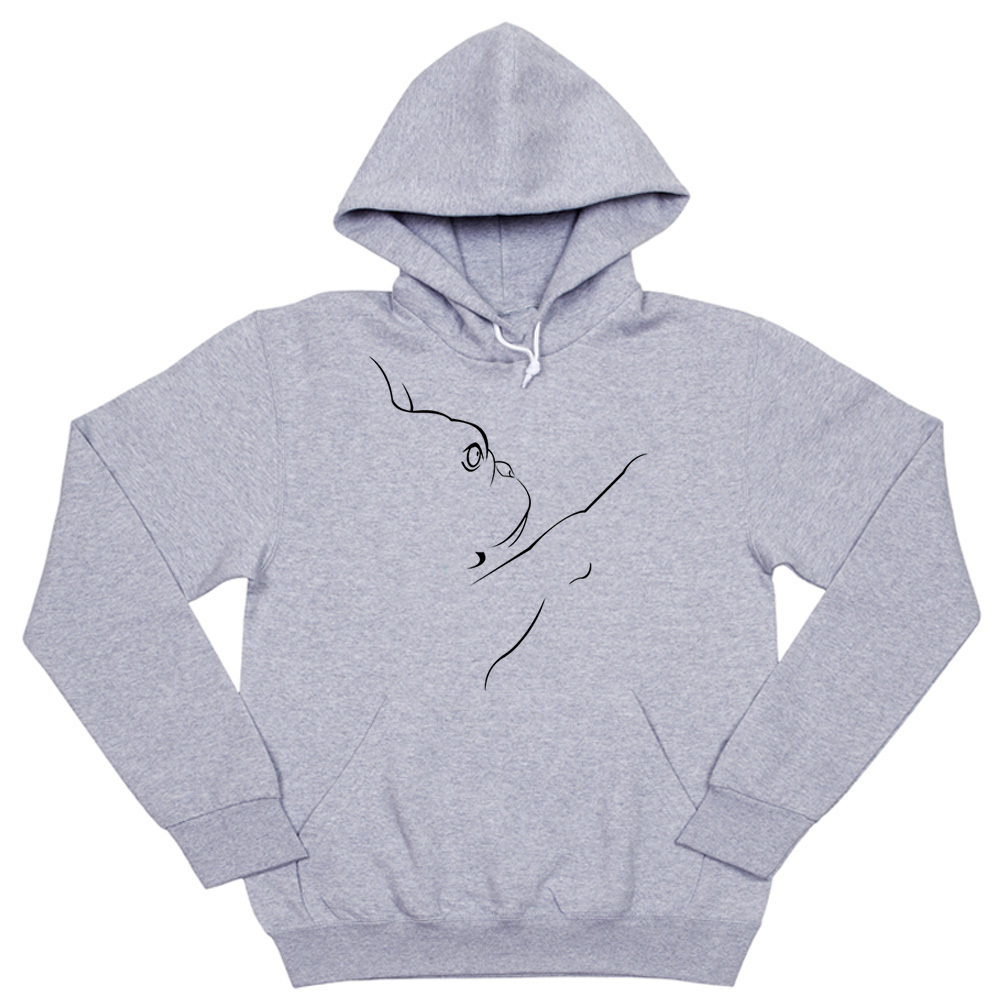 Толстовка "Французский бульдог - силуэт"