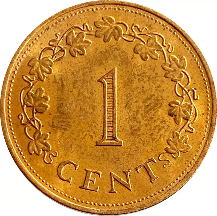 1 цент 1977 Мальта