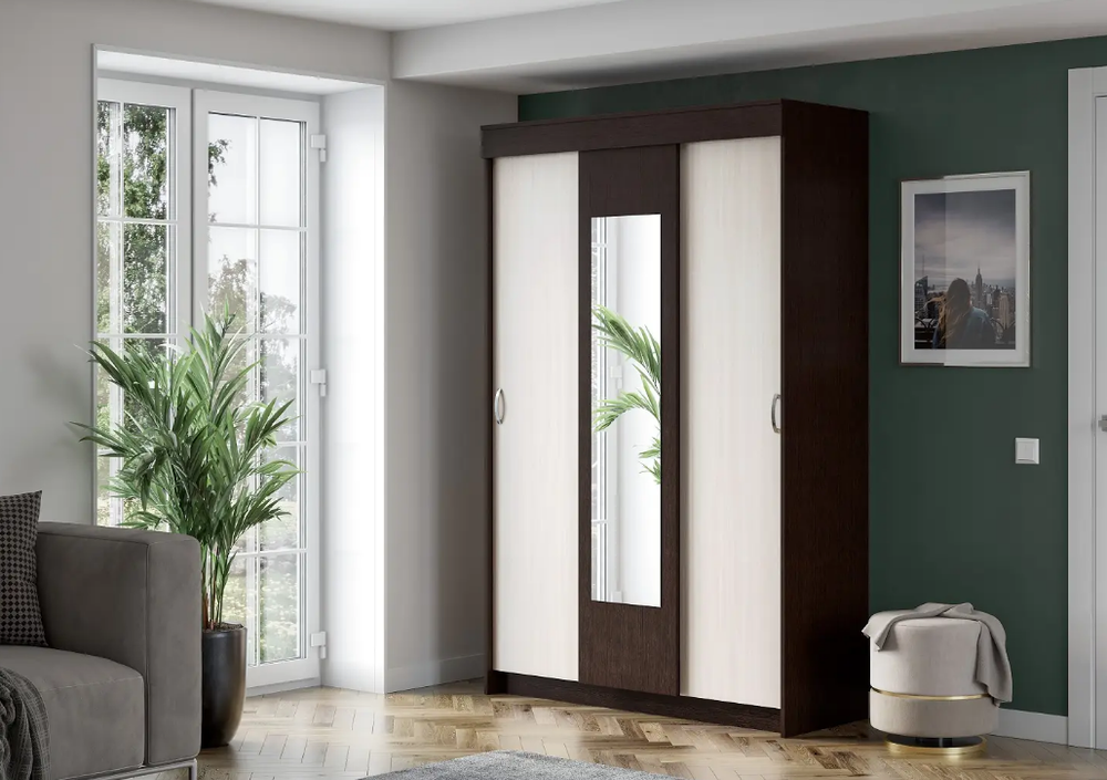 Шкаф-купе Бассо (венге/дуб белфорд), Интерьер Центр, г.Пенза