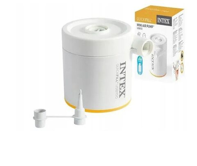 Насос электрический Intex 66616 USB 5V 2A / Электронасос Интекс от повербанка и USB для надувных матрасов и бассейнов