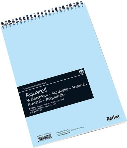 Альбом для акварели 300г/м2 29.7*42см 30л спираль по короткой стороне