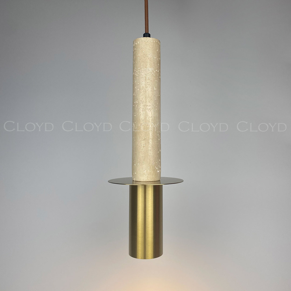 Подвесной светильник Cloyd CLARNET-C P1 / выс. 33 см - травертин (арт.11542)