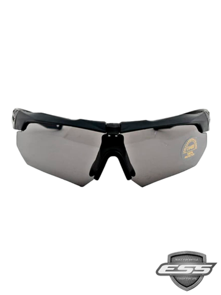 Очки ESS Crossbow 3LS (реплика). 3 сменные линзы, чёрная оправа