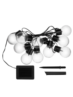 Гирлянда уличная ЕВРОГАРАНТ на солнечной батарее ретро Шар 2 метра