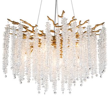 Люстра подвесная 8*Е14 2167/05/08P бронза Eiva Stilfort