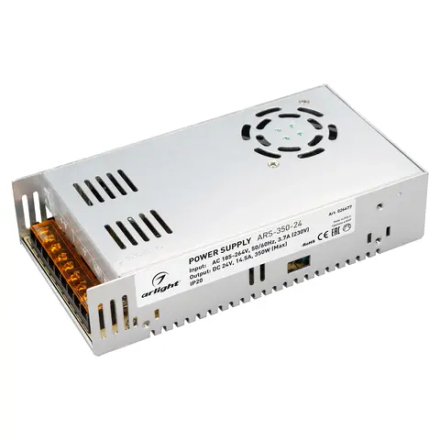 Блок питания ARS-350-24 (24V, 14.5A, 350W) (Arlight, IP20 Сетка, 2 года) 026677