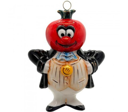 Ёлочная игрушка "Синьор Помидор" (Лефортовский фарфор)
