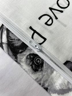 Наволочка комплект 2шт перкаль Сказка "Панды" 40х40 см на молнии