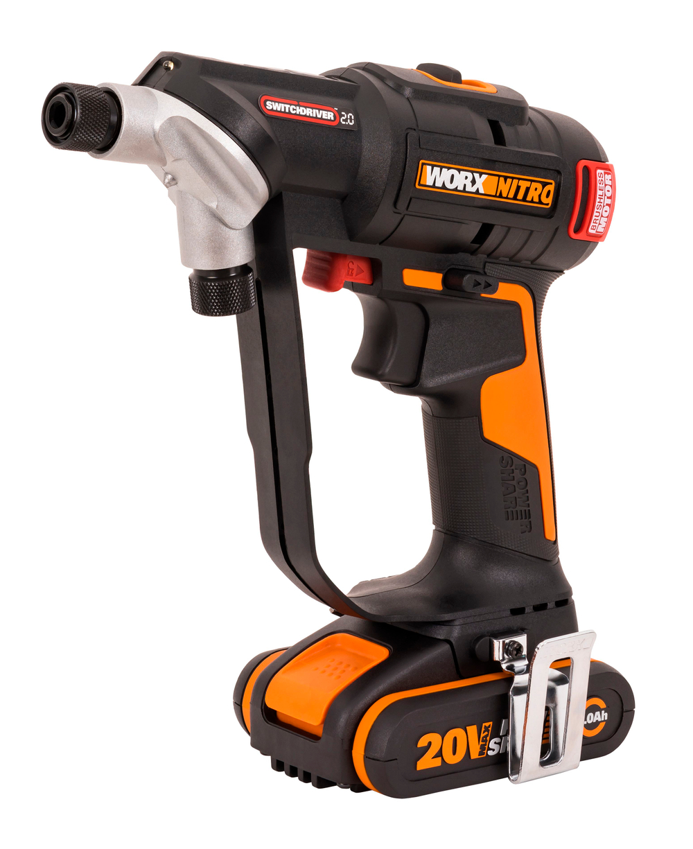 Дрель-шуруповерт аккумуляторная бесщёточная WORX Switchdriver 2.0 WX177.9