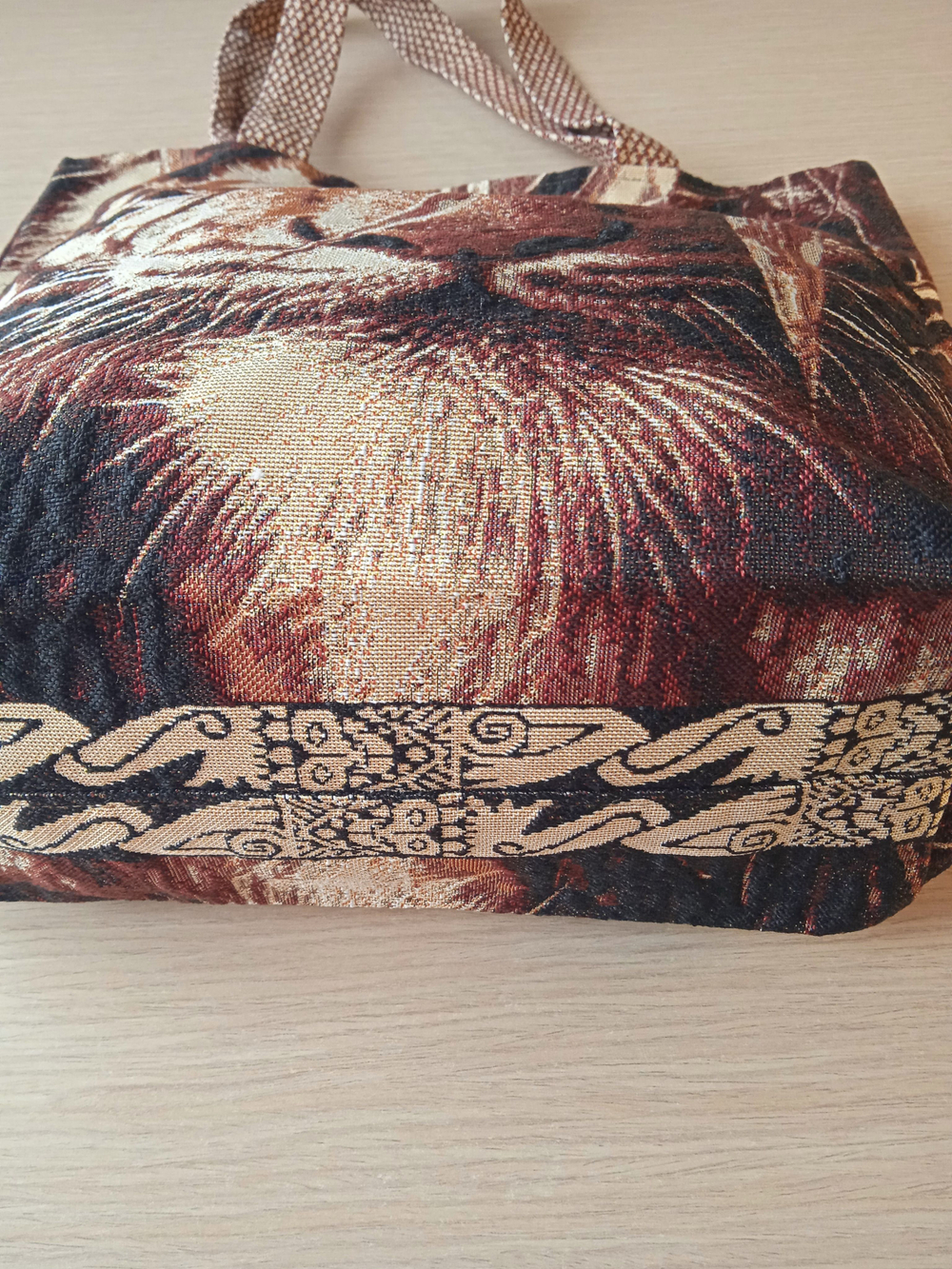 Гобеленовая сумка Тигр (39х39х12)