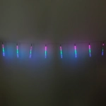 Гирлянда для улицы «Тающая сосулька» 3,0 м*30 см 192 лампы LED, IP-54, Мультицвет (8 трубок)