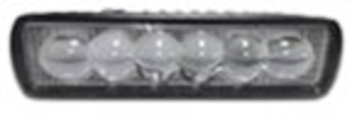 Прожектор LED-СТГ -прямоуг 18W (155*45*40) 6Lens (6по9,6w) 1260lm 6000K 9-36v шт G0035\GZ011