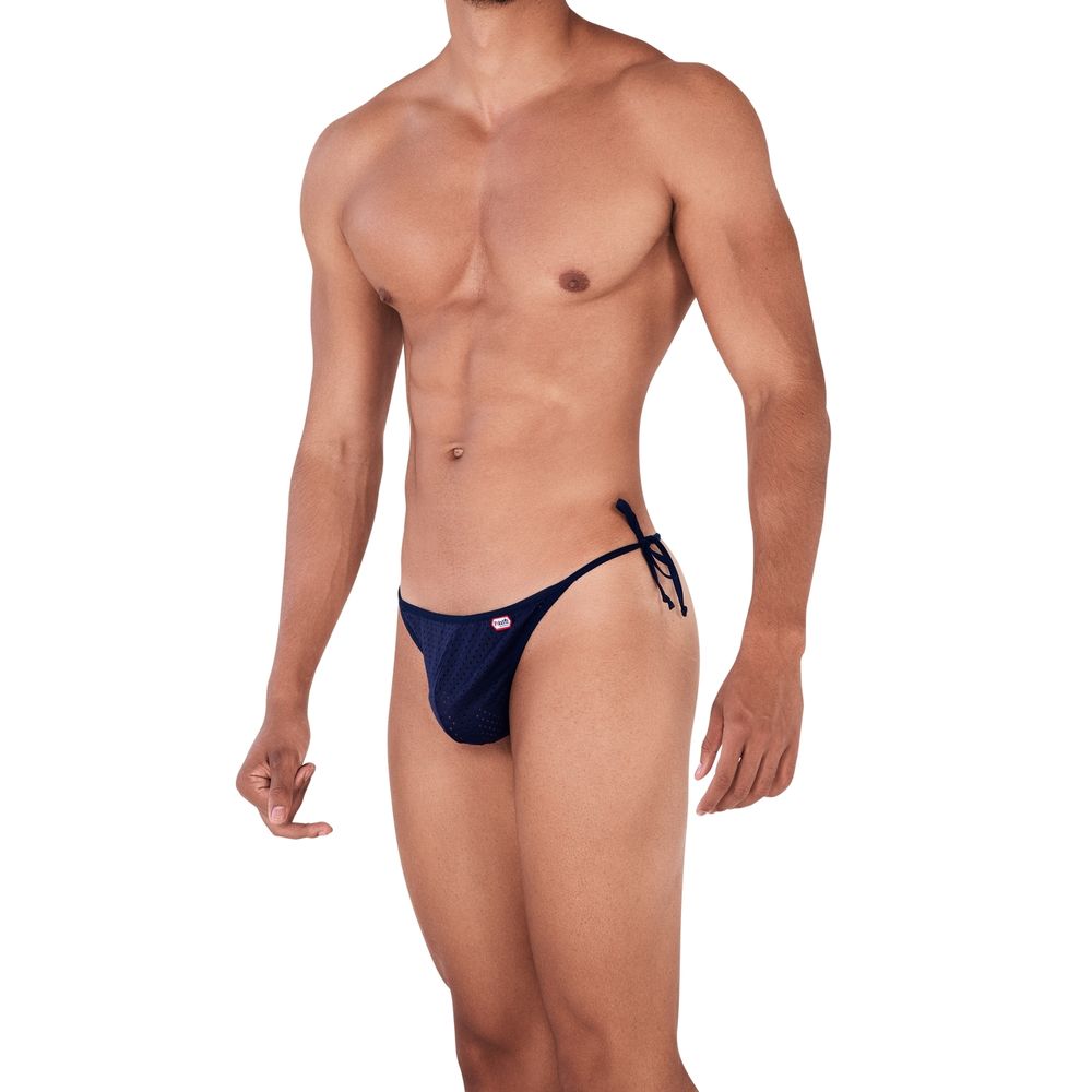 Мужские трусы стринги темно-синие Pikante KHAN THONG 033308