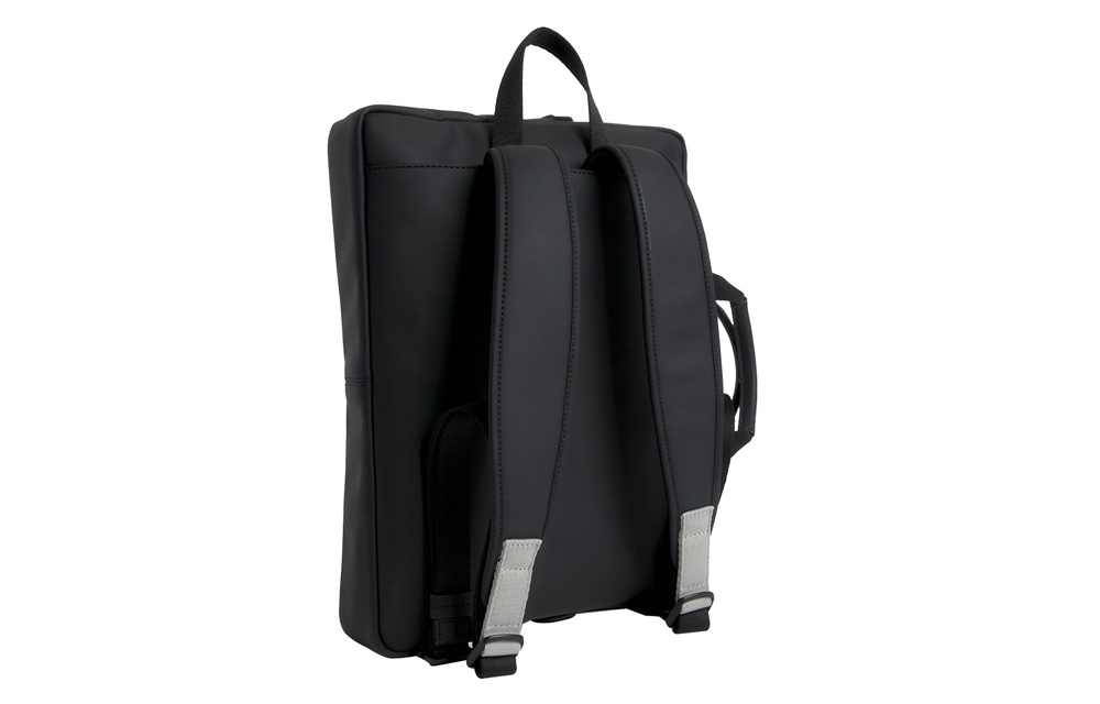 CALVIN KLEIN Polyurethane Portable One Shoulder Crossbody Laptop Bag Men"s Black