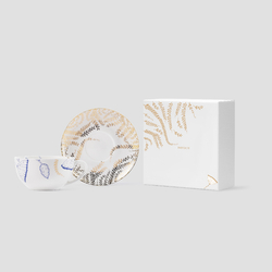 Чайная пара фарфоровая Fleur, в подарочной коробке