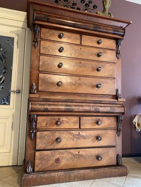 Винтаж: Антикварный шкаф в стиле Бидермейер