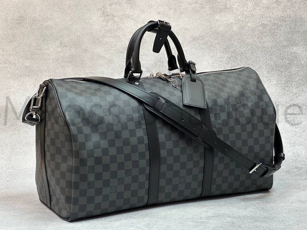 Keepall 55 damier graphite 2025