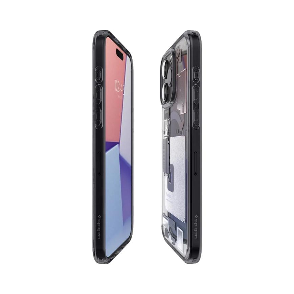 Пластиковый чехол MagSafe Spigen Ultra Hybrid Zero One (Mag Fit) для iPhone 15 Pro Max Тонкий гибридный поликарбонатный чехол с повышенным уровнем защиты при падении