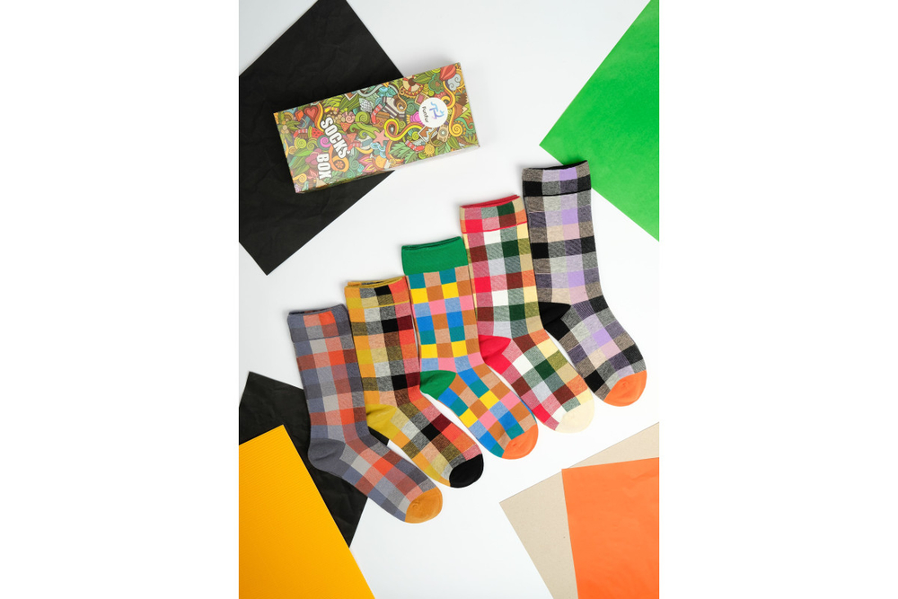 Носки Funfur Quadro в наборе 5 пар