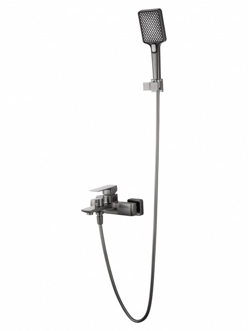 Смеситель для ванны с душем WONZON & WOGHAND EDGE, Темный графит (WW-88639003A-BGM)