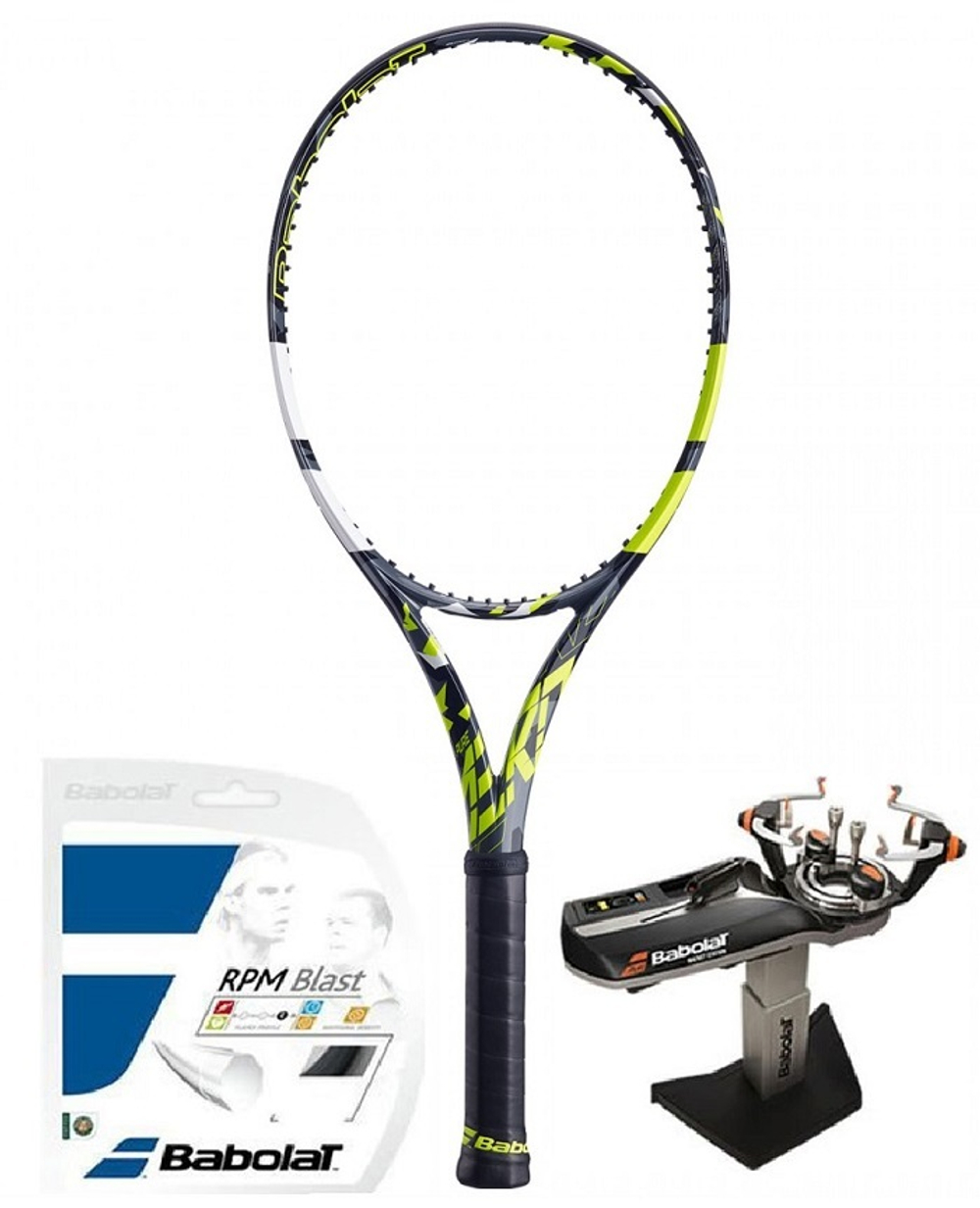 Babolat Pure Aero grey yellow white