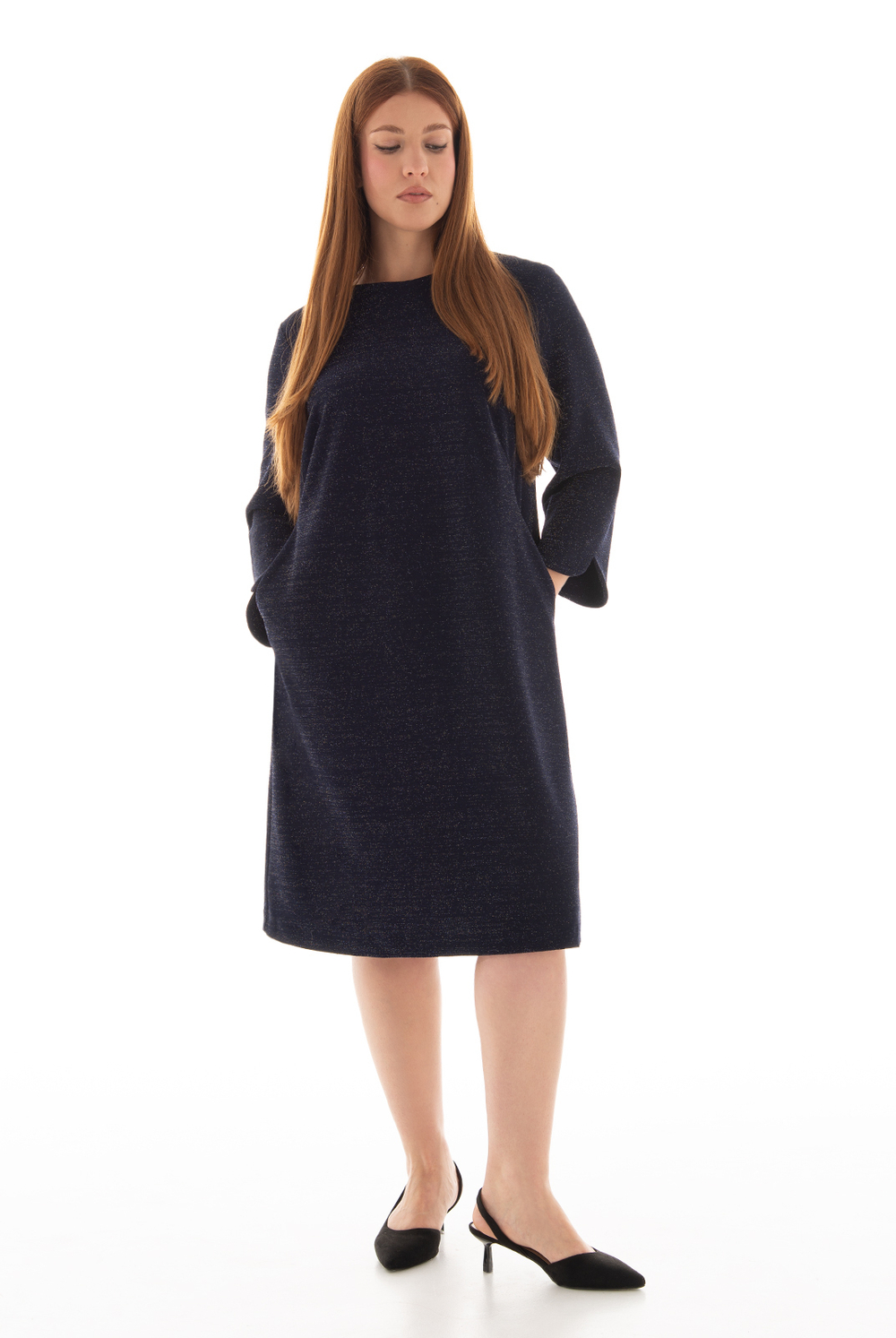 Платье женское 1635АПА, синий блеск #132СБ051635АПА