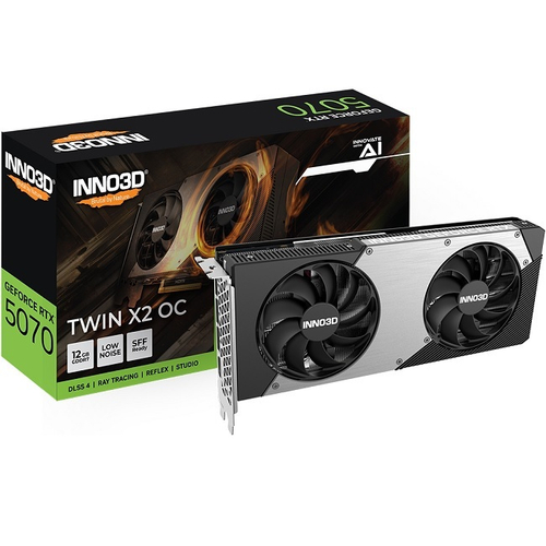 Видеокарта INNO3D GeForce RTX 5070 TWIN X2 ОС 12GB (N50702-12D7X-195064N)