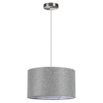 8251/2 MODERNI LN25 000  никель/серый, металл/текстиль Подвес Е27 2*60W 220V NIKKI