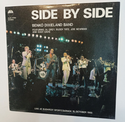 Винтажная виниловая пластинка LP Benko Dixieland Band Featuring Al Grey, Buddy Tate, Joe Newman And Eddy Davis Side By Side (Венгрия 1983)