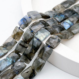 Лабрадор бусины, прямоугольник с огранкой, размер около 10*8 мм, цена за набор 8 штук