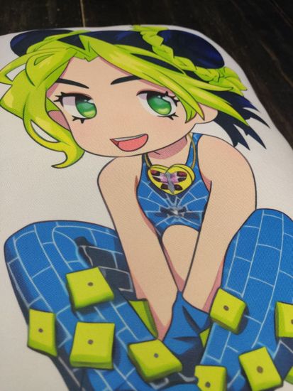 Подушка фигурная ДжоДжо, Джолин Куджо, на молнии, картинка с двух сторон