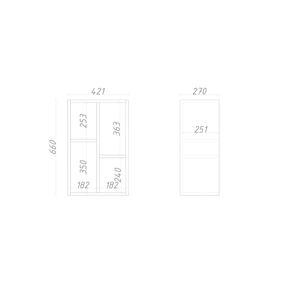 Стеллаж подвесной ML310