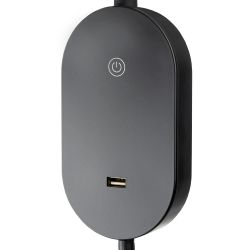 Citilux Рио CL704381N LED Светильник гибкий с USB Чёрный