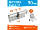 Цилиндровый механизм НОРА-М ЕСО Z ЛВ-90 45-45 хром 15545