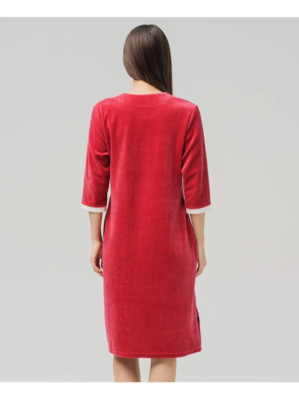 Халат велюровый на молнии большие размеры