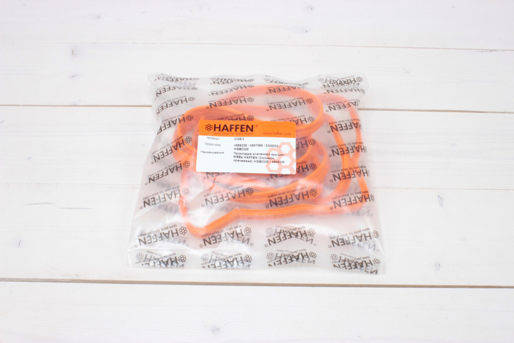 Прокладка крышки клапанной Cummins 6ISBe силикон, оранжевая 0326/2 /4897569, 5309255/