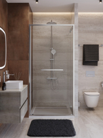 Душевая дверь Cezares LUX-B-FS-1-90-C-CR, 90х195, профиль хром, стекло прозрачное