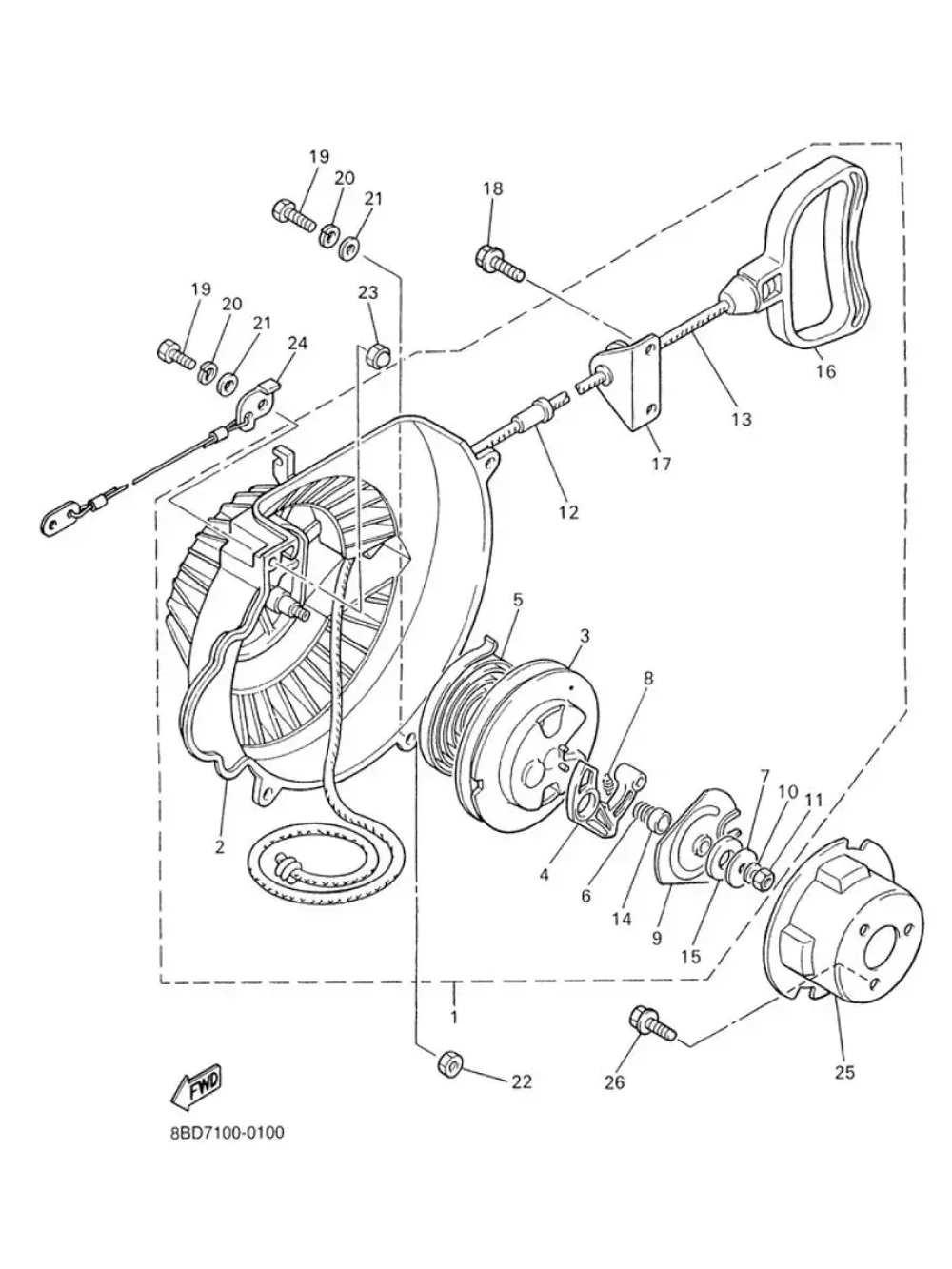 Ролик пластиковый для снегохода