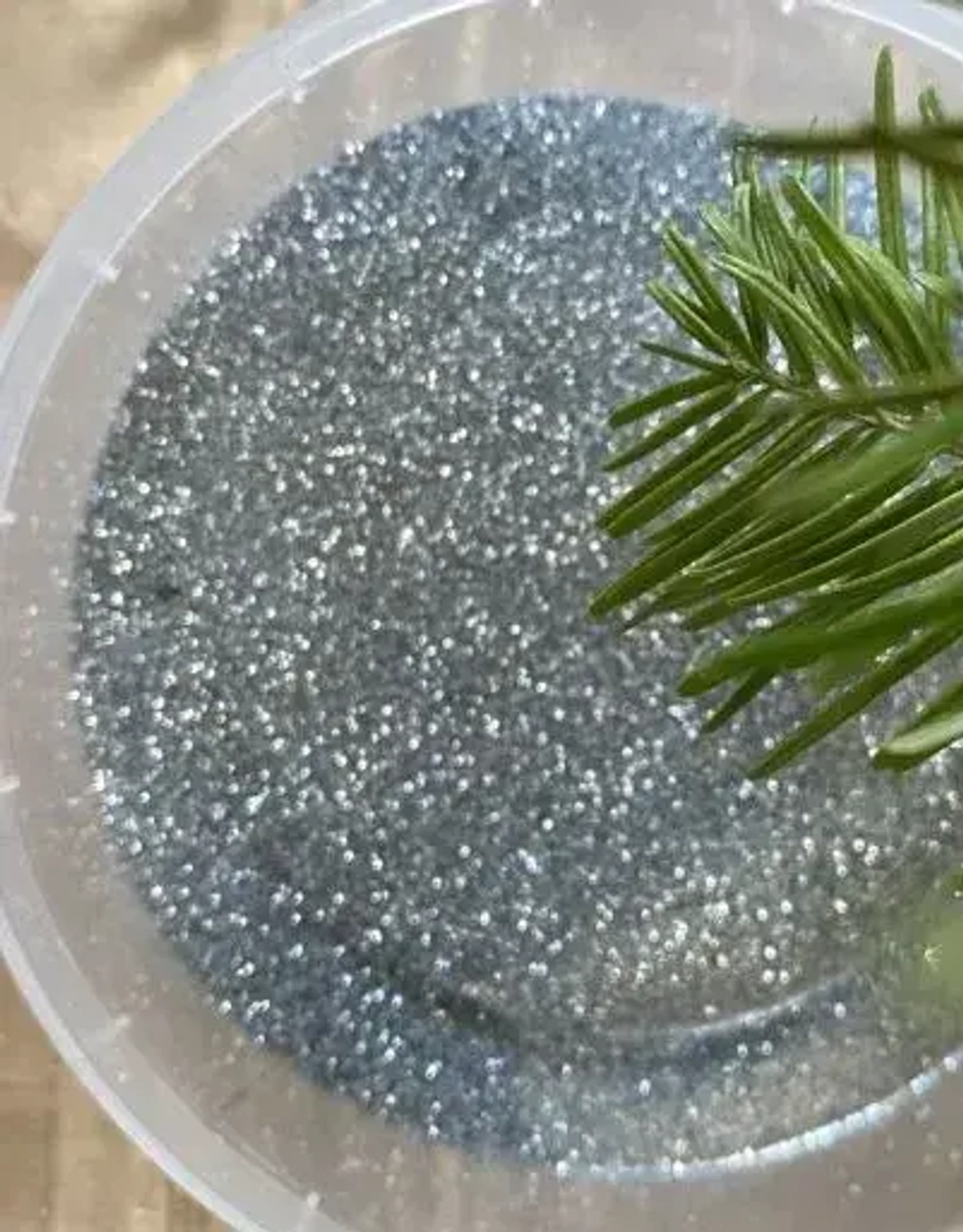 Блестки сухие для декорирования VGT Pet glitter ПОРОШОК для добавления в лакокрасочные материалы, для хобби, творчества и рукоделия, серебро, 50г