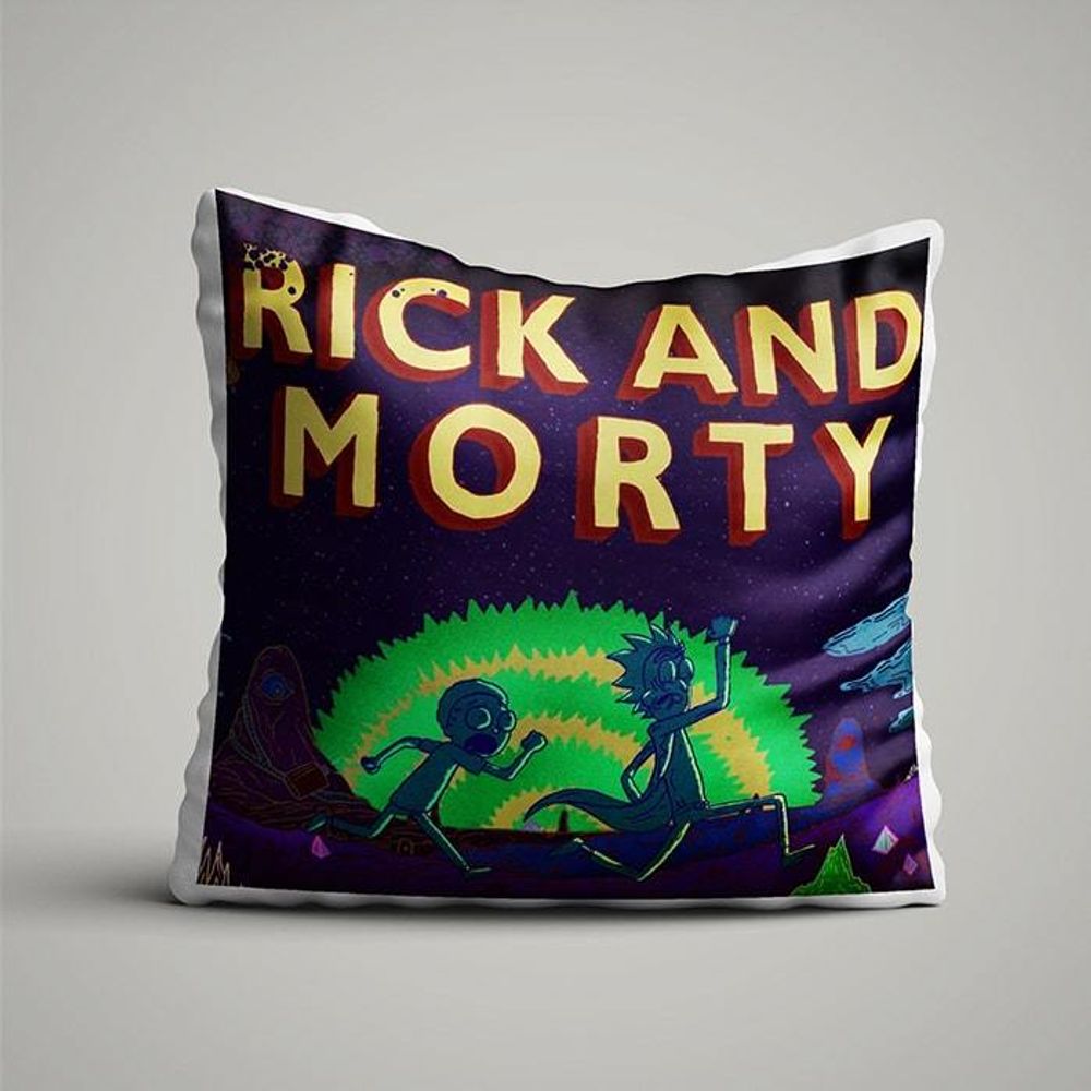 Подушка &quot;RICK AND MORTY&quot; - kinoshop24.ru - фото 1