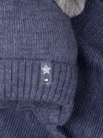 Шапка для мальчика зимняя вязаная и снуд