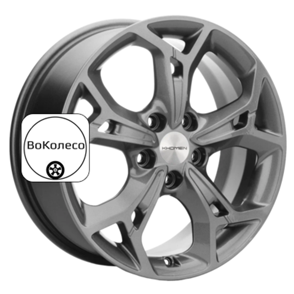 7x17/5x114,3 ET40 D66,1 KHW1702 (Qashqai) Gray Khomen Wheels