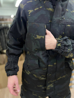 Костюм Горка 6 флис лайт / осень-зима / чёрный мультикам 2