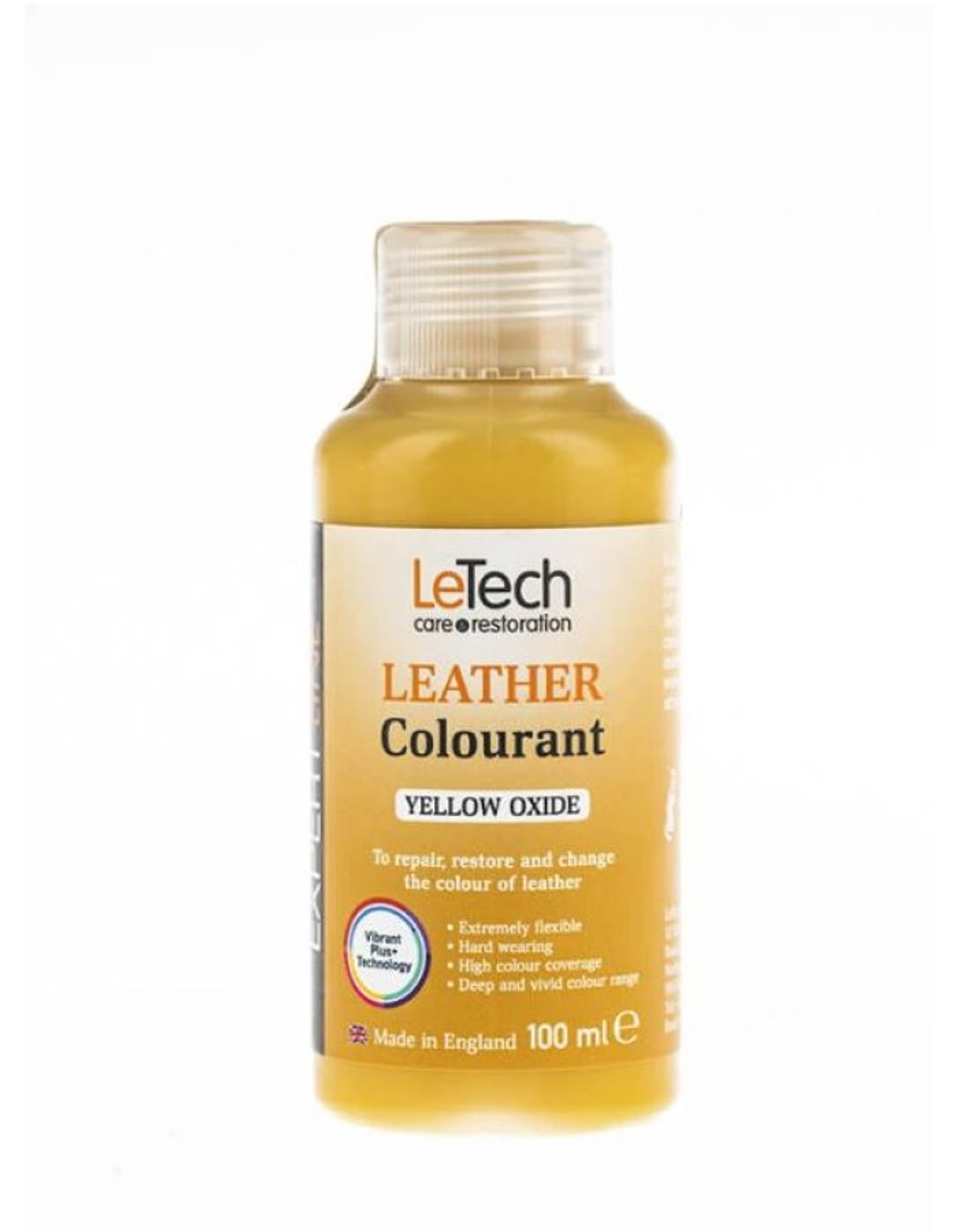 LeTech Expert Line Краска для кожи (Leather Colourant) Yellow Oxide, 100мл