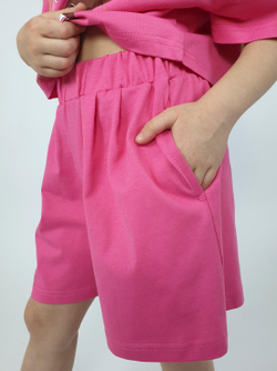 02-159-2 Комплект для девочки (футболка+ шорты)