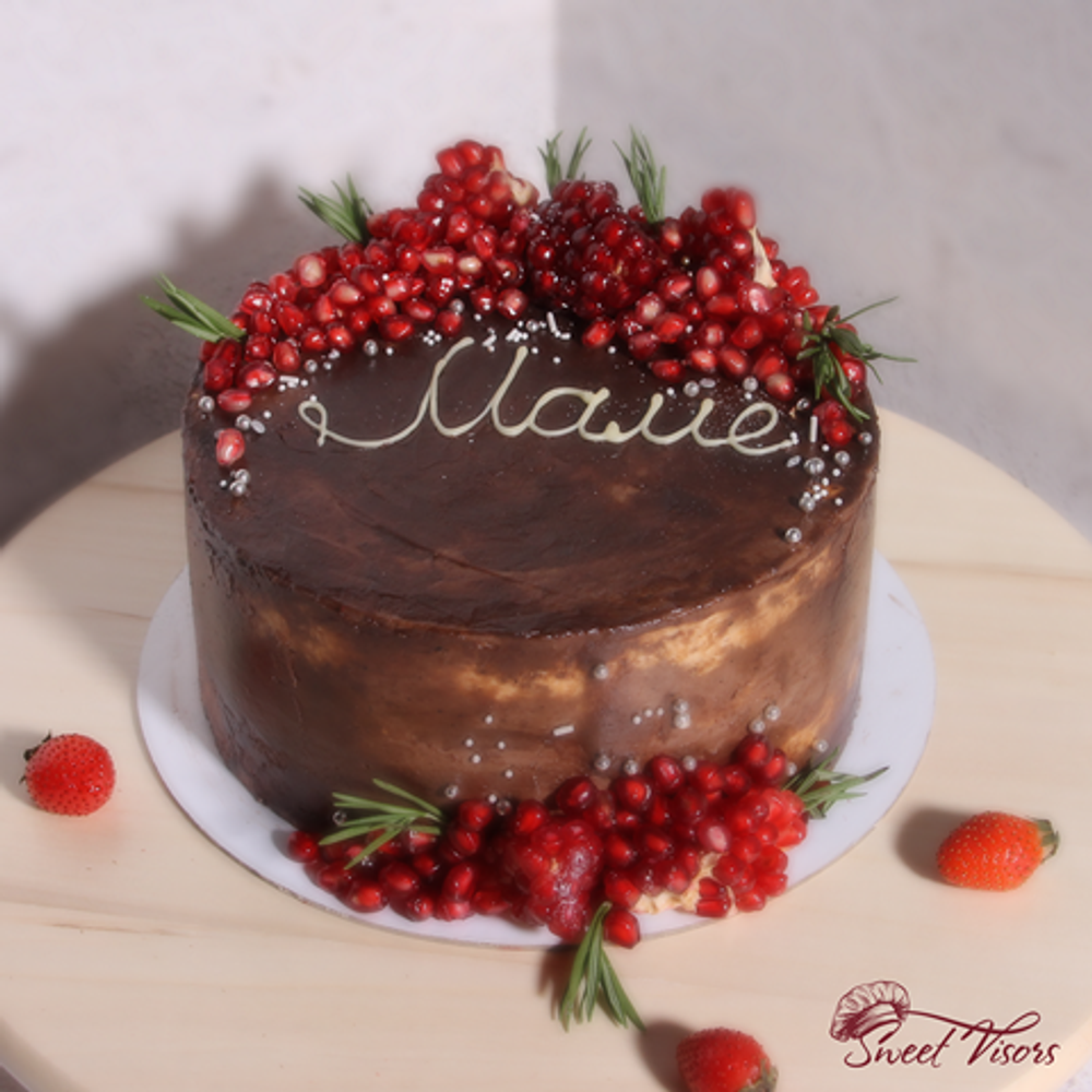 Декор торта Гранатовое настроение кондитерская Sweet Visors сладкие козырьки кондитер Светлана Дегтерева киевский торт торты на заказ СПБ торт на день рождения торт на юбилей торт для мужчины торт для девушки домашний торт десерты на заказ купить торт заказать торт маме без мастики свит визорс свит висорс svit vizors svit visors sweet vizors