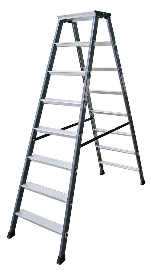 Анодированная стремянка KRAUSE SEPRO D 2х4 ступ. (125811)