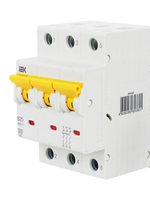 KARAT Автоматический выключатель ВА47-60M 3P B 25А 6кА IEK