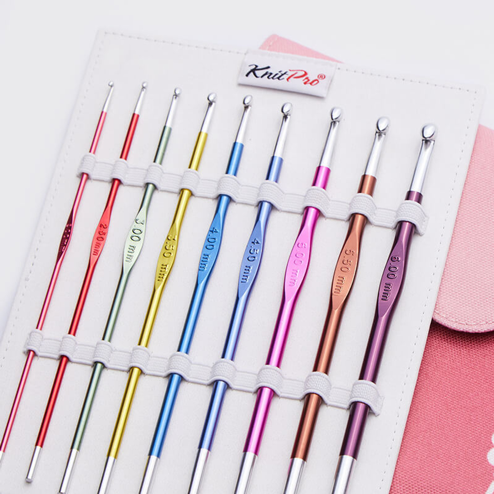 Набор крючков для вязания KnitPro "Zing", 9 шт.
