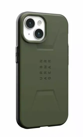 Чехол с поддержкой MAGSAFE Uag Civilian для iPhone 15 6.1", цвет оливковый (Olive Drab)